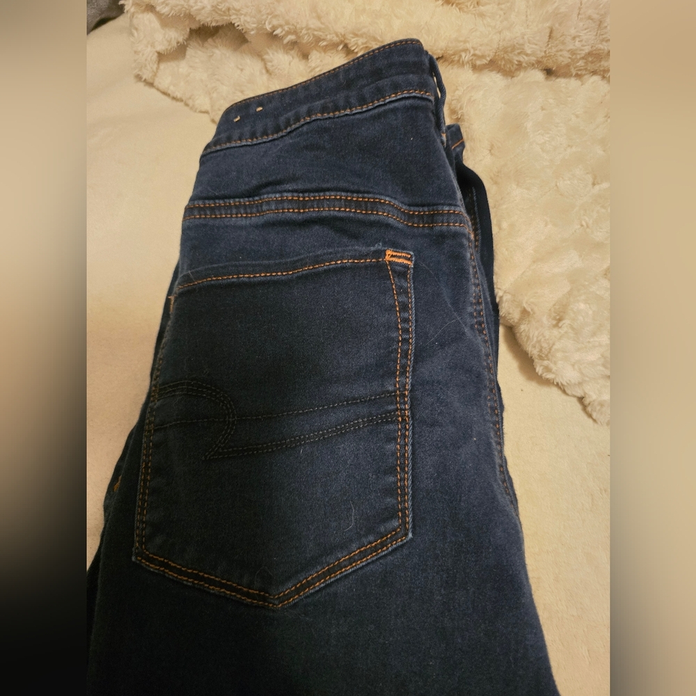 American Eagle Outfitters  Jeans Blue Denim Jeggings Size 12
